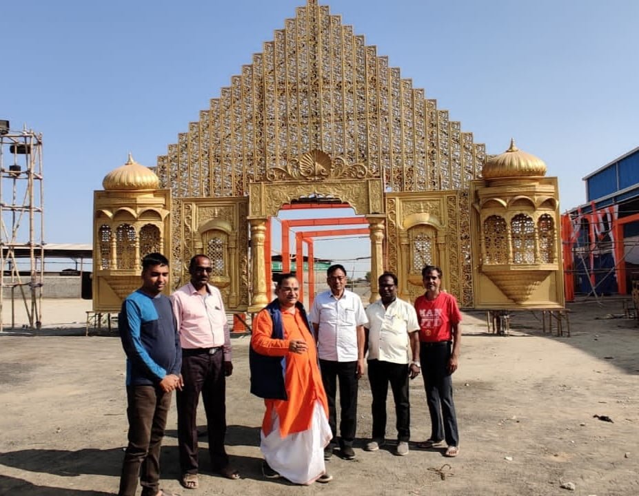 बाराद्वार में आयोजित 1008 श्रीमद् भागवत कथा के वृहद आयोजन की तैयारीयां चल रही जोर शोर से 1 IMG 20221217 102839 kshititech