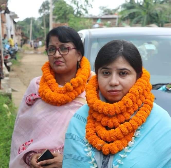 चंद्रपुर विधानसभा में "संयोगिता" के कदम से कदम मिलाकर साथ दे रहे "रामकुमार" 1 IMG 20230820 101359 kshititech