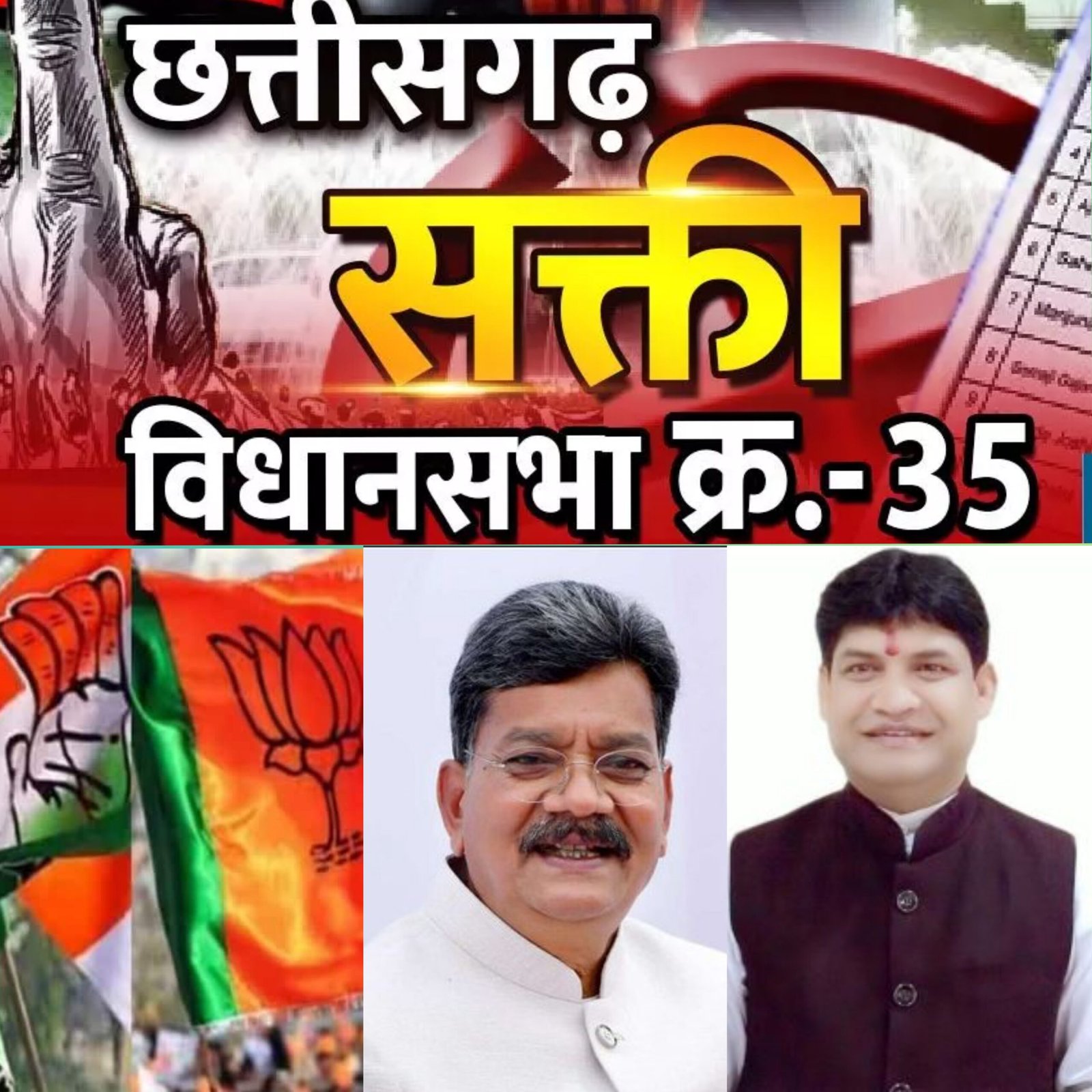 सक्ती विधानसभा: डॉ. चरणदास महंत के सामने होंगे पूर्व विधायक डॉक्टर खिलावन साहू ! कांग्रेसियों ने कहा - जनता का भरोसा महंत के साथ, भाजपा की ओर से डॉ साहू की प्रतिक्रिया - जनता का भरोसा कांग्रेस से उठ चुका है अब खिलेगा कमल 1 InCollage 20231003 103930351 scaled kshititech