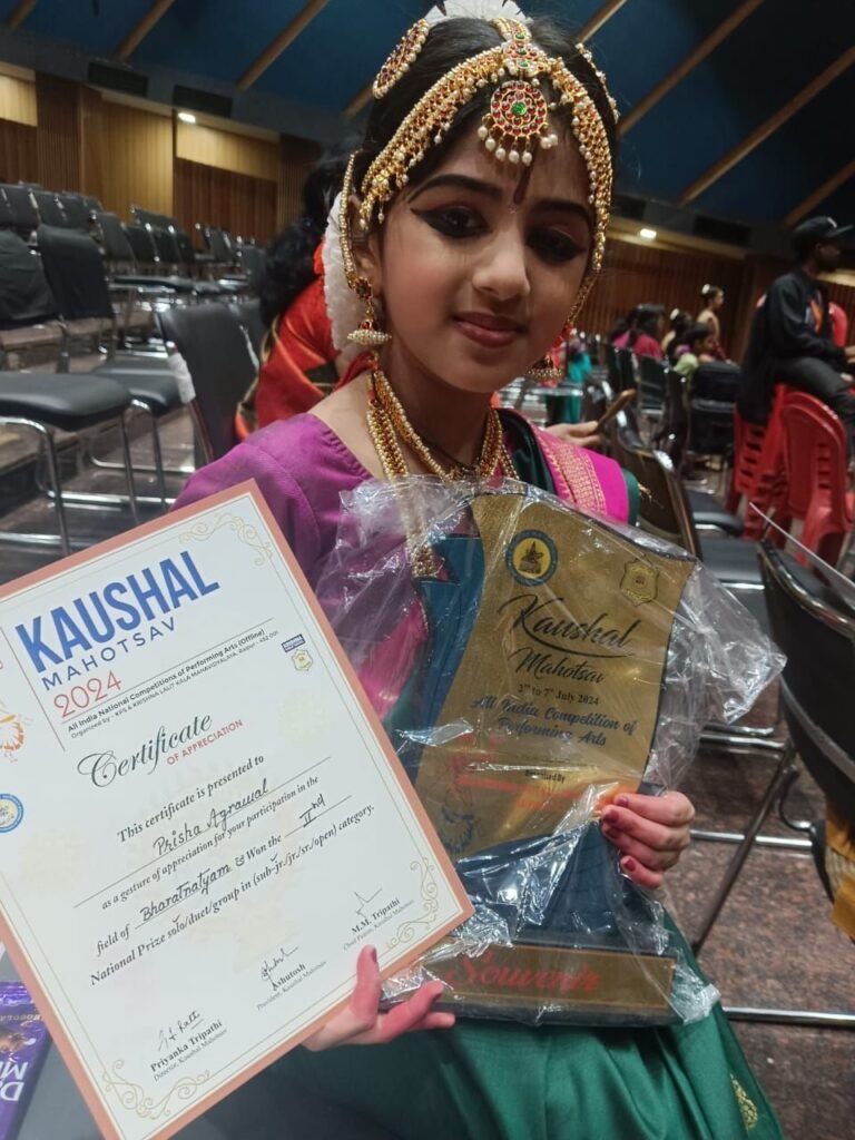 जिंदल वर्ल्ड स्कूल सक्ती की छात्रा प्रिशा ने भरतनाट्यम में रायपुर में लहराया सफलता का परचम, बढ़ाया सक्ती जिले का मान 2 img 20240704 wa04212269288464985399669 kshititech