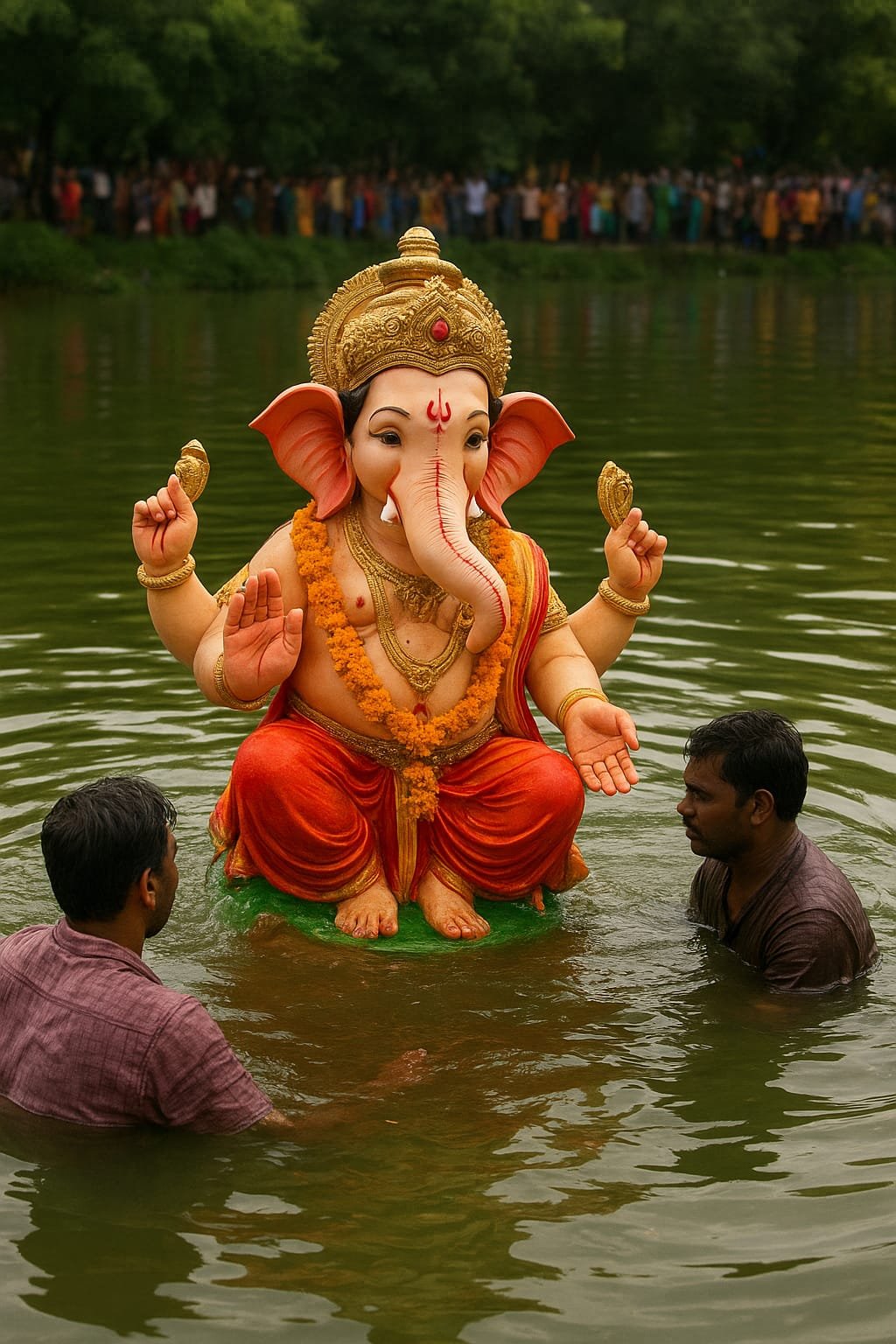 सक्ती:गणेश प्रतिमाओं के विसर्जन का दौर प्रारंभ, जयकारों से गूंजे घाट – श्रद्धा और उल्लास में डूबा सक्ती जिला 1 IMG 20250903 WA005328229 kshititech