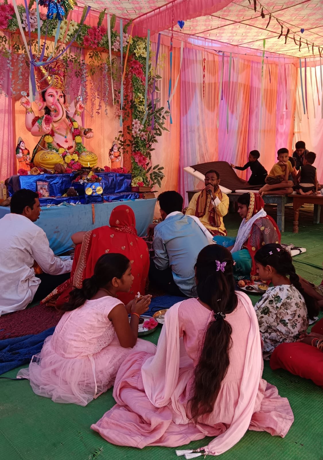 गणपति बप्पा मोरया जयकारों के साथ हुआ गणेश प्रतिमा का विसर्जन, ग्राम सकरेली कलां में धूमधाम से मनाया गया गणेशोत्सव, विशाल भंडारा का आयोजन 1 IMG 20250907 WA0006 kshititech